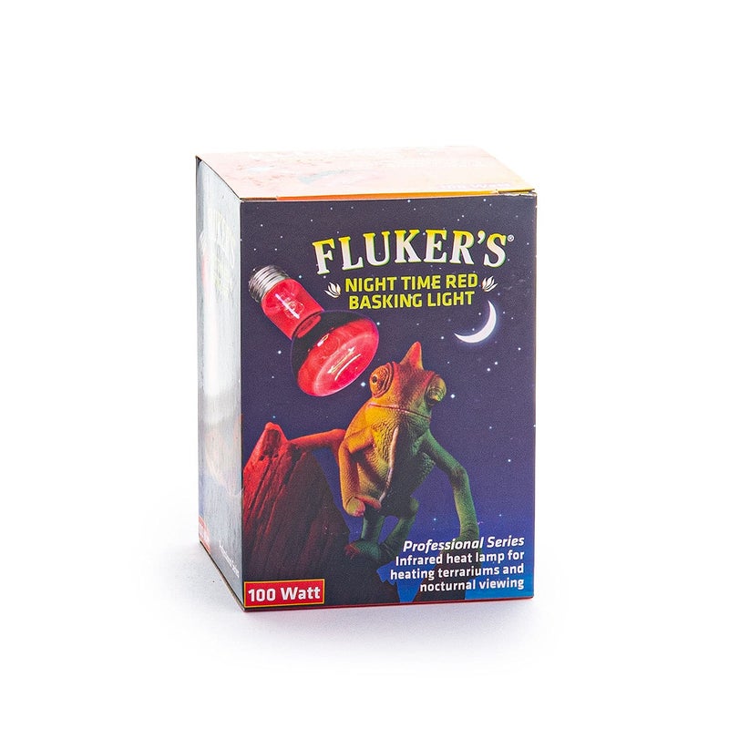 Fluker's Night Time Red Basking Spotlight, Infrared Heat Lamp for Reptiles, 100 Watt - Image 2